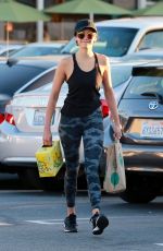 NINA DOBREV Out Shopping After Workout in Los Angeles 10/07/2017