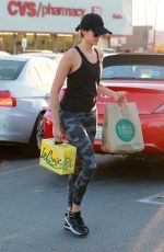 NINA DOBREV Out Shopping After Workout in Los Angeles 10/07/2017