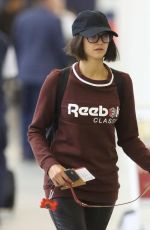 NINA DOBREV with Her Dog at Toronto Airport 10/02/2017