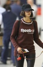 NINA DOBREV with Her Dog at Toronto Airport 10/02/2017