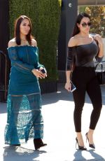 BRIE and NIKKI BELLA on the Set of Extra in Universal City 10/26/2017