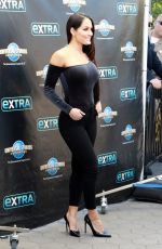 BRIE and NIKKI BELLA on the Set of Extra in Universal City 10/26/2017