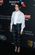 OLIVA COOKE at Bafta Los Angeles Britannia Awards in Los Angeles 10/27/2017