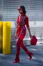 OLIVIA CULPO All in Red Out and About in New York 10/04/2017