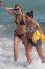 OLIVIA CULPO, DEVON WINDSOR, DANIELE BRAGA in Bikinis on the Set of a Photoshoot in Miami 10/20/2017