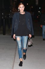 OLIVIA PALERMO Out for Dinner at Bondst Restaurant in New York 10/10/2017