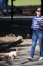 OLIVIA WLIDE Walks Her Dog at a Park in New York 10/03/2017