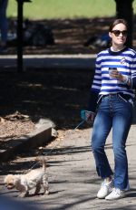 OLIVIA WLIDE Walks Her Dog at a Park in New York 10/03/2017
