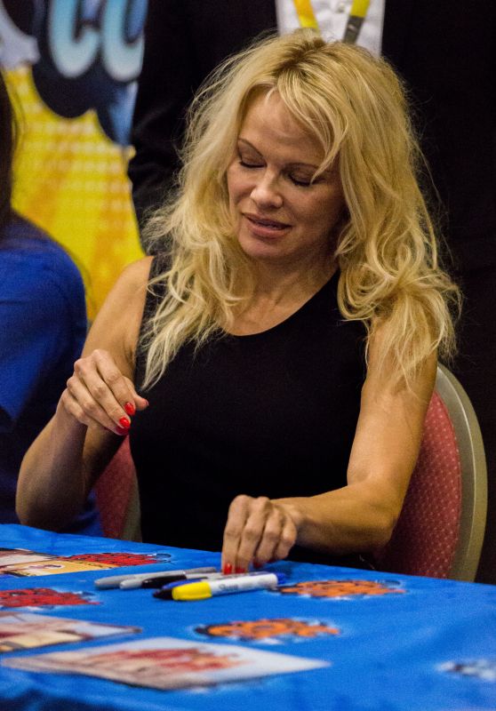 PAMELA ANDERSON at German Comic-con in Berlin 10/01/2017