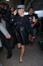 PAMELA ANDERSON at Los Angeles International Airport 10/04/2017