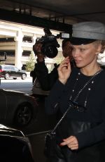 PAMELA ANDERSON at Los Angeles International Airport 10/04/2017