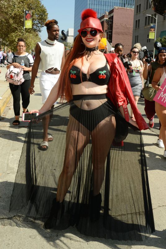 PHOEBE PRICE at Amber Rose’s 3rd Annual Slutwalk in Los Angeles 10/01/2017