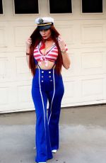 PHOEBE PRICE in a Halloween Costumes Out in Los Angeles 10/15/2017