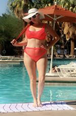 PHOEBE PRICE in Bikini at a Pool in Palm Springs 10/03/2017