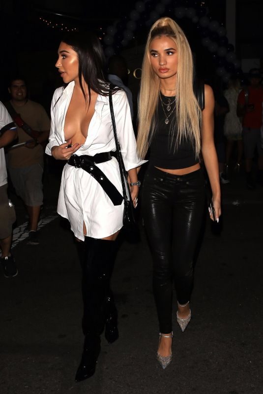 PIA MIA PEREZ and CHATLE JEFFRIES Night Out in West Hollywood 10/23/2017