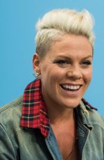 PINK at Elvis Duran Z100 Morning Show in New York 10/10/2017