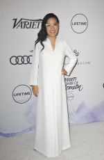 Pregnant ALI WONG at Amfar Inspiration Gala in Los Angeles 10/13/2017