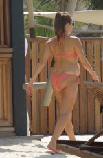Pregnant CATHY HUMMELS in Bikini on Holiday in Dubai 10/22/2017