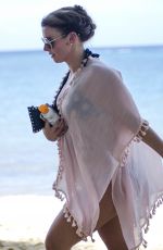 Pregnant COLEEN ROONEY in Bikini at a Beach in Barbados 10/26/2017