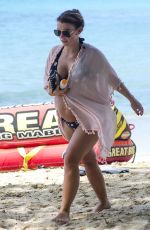 Pregnant COLEEN ROONEY in Bikini at a Beach in Barbados 10/26/2017