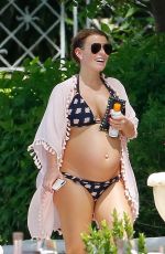 Pregnant COLEEN ROONEY in Bikini at a Beach in Barbados 10/26/2017