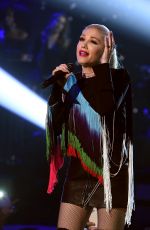 Pregnant GWEN STEFANI Performs at One Coice: Somos Live! a Concert for Disaster Relief in Los Angeles 10/14/2017