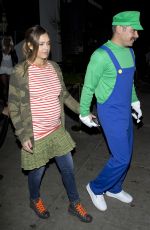 Pregnant JESSICA ALBA and Cash Warren Leaves Poppy Night Club in West Hollywood 10/29/2017