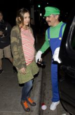 Pregnant JESSICA ALBA and Cash Warren Leaves Poppy Night Club in West Hollywood 10/29/2017