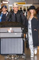 Pregnant JESSICA ALBA at JFK Airport in New York 10/23/2017