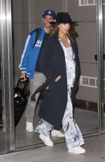 Pregnant JESSICA ALBA at JFK Airport in New York 10/23/2017