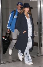 Pregnant JESSICA ALBA at JFK Airport in New York 10/23/2017