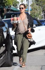 Pregnant JESSICA ALBA Leaves Urth Caffe in West Hollywood 10/07/2017