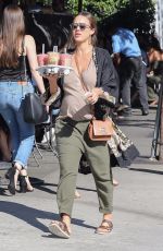 Pregnant JESSICA ALBA Leaves Urth Caffe in West Hollywood 10/07/2017