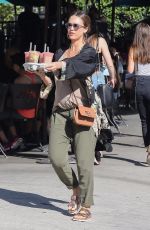 Pregnant JESSICA ALBA Leaves Urth Caffe in West Hollywood 10/07/2017