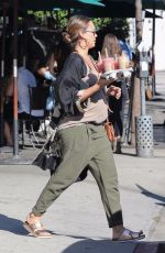 Pregnant JESSICA ALBA Leaves Urth Caffe in West Hollywood 10/07/2017