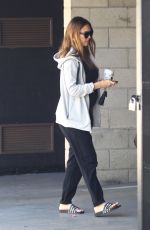Pregnant JESSICA ALBA Out in West Hollywood 09/30/2017