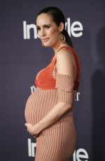 Pregnant LOUISE ROE at 2017 Instyle Awards in Los Angeles 10/23/2017