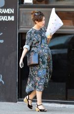 Pregnant ROSE BYRNE Out in New York 10/22/207