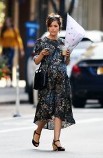 Pregnant ROSE BYRNE Out in New York 10/22/207