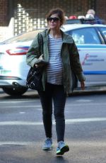 Pregnant ROSE BYRNE Out with Friend in New York 10/18/2017