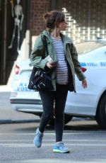Pregnant ROSE BYRNE Out with Friend in New York 10/18/2017