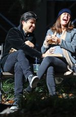 Pregnant ROSE BYRNE Out with Friend in New York 10/18/2017
