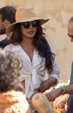 PRIYANKA CHOPRA on the Set of Quantico, Season 3 in Montepulciano 10/11/2017