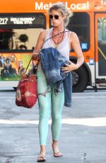 RACHEL HUNTER Out and About in West Hollywood 10/16/2017