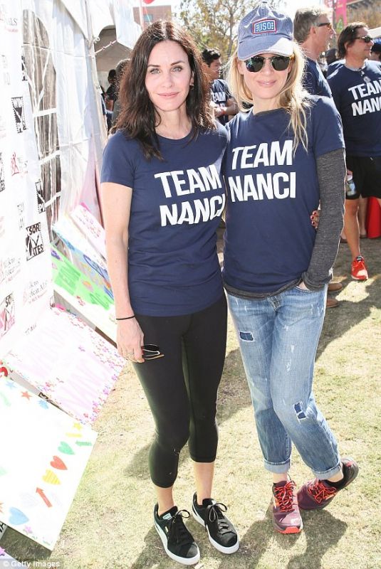 RENEE ZELLWEGER and COURTENEY COX at Annual LA County Walk to Defeat ALS 01/15/2017