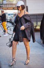 RIHANNA Arrives on th Set of a Photoshoot in New York 10/19/2017