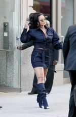 RIHANNA Heading for Her Fenty Galaxy Launch in New York 10/12/2017