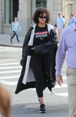 RIHANNA Heading to a Gym in New York 10/21/2017