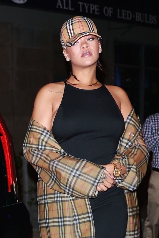 RIHANNA Night Out in New York 10/10/2017