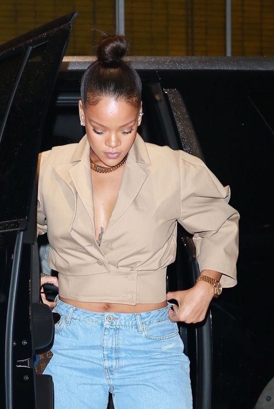 RIHANNA Night Out in New York 10/11/2017